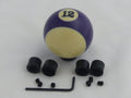 Custom Pool Billiard Ball #12 Purple Stripe Gear Shifter Shift Knob  