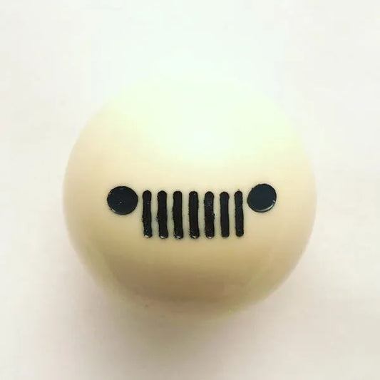 Rocknob Custom 7 Slot Grill on the Cue Ball Billiard Ball Shift Knob
