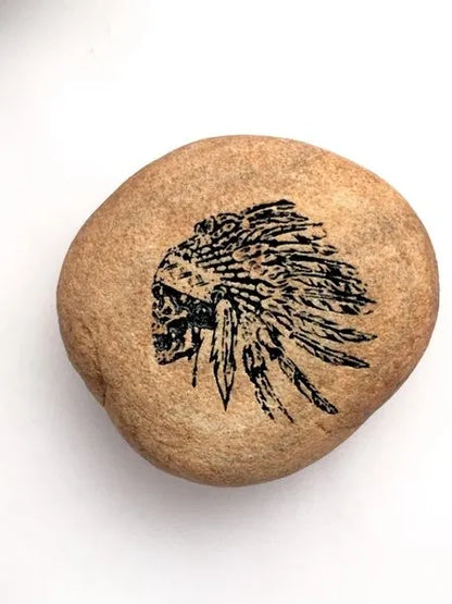 Rocknob Moab Indian Chief Skull Gear Shift Knob
